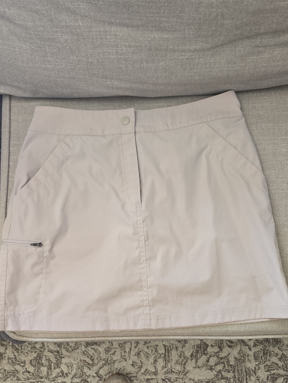 Slazenger Light Pink Athletic Mini Skort with Zip Pocket
